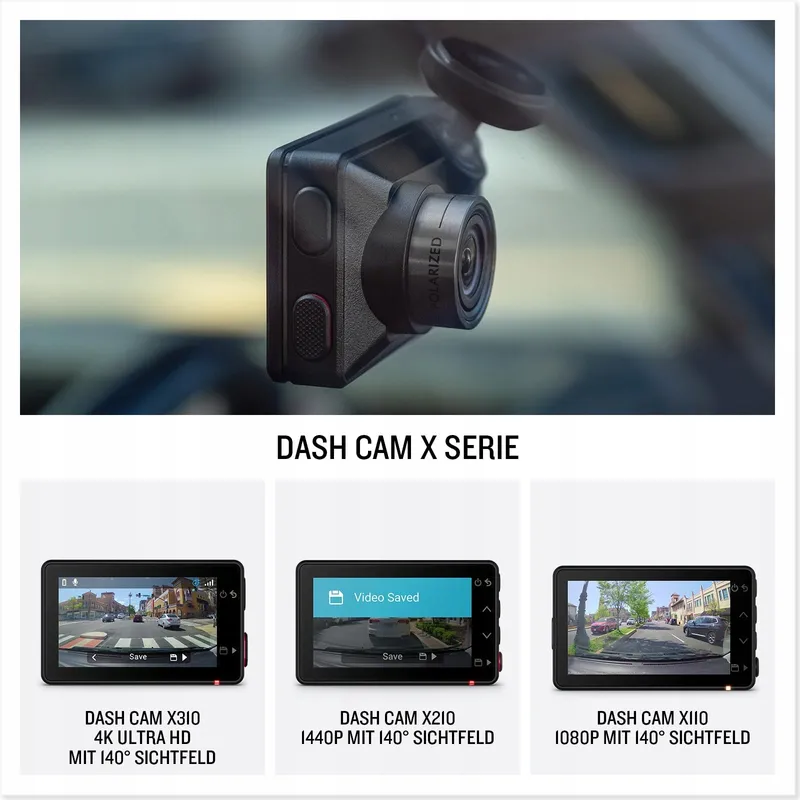GARMIN Dash Cam X310 4K 140° 2,4" LCD Polarisatiefilter — foto 2