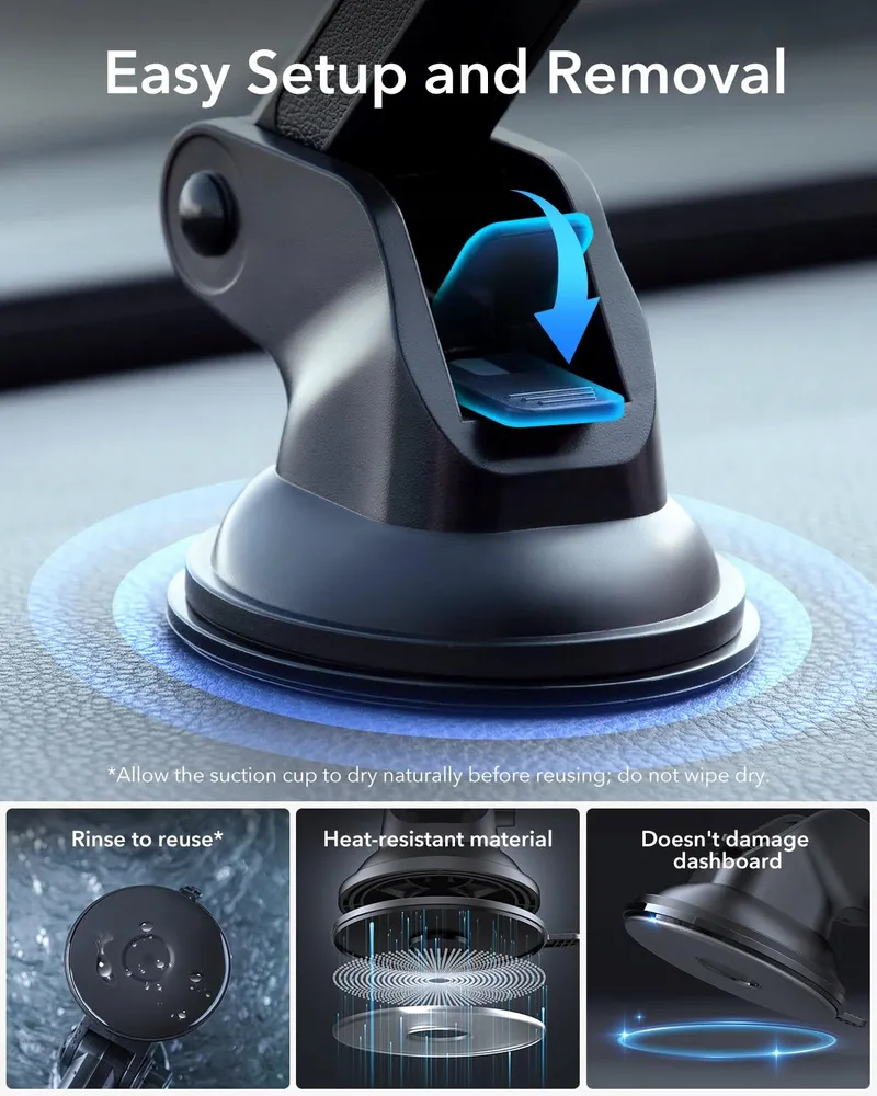ESR MagSafe Autohouder Magnetisch iPhone Android — foto 8