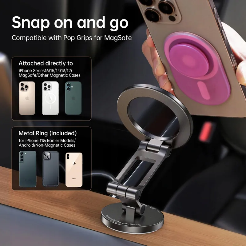 SYNCWIRE Autohouder MagSafe Magnetisch iPhone 16 15 14 Pro Max — foto 7