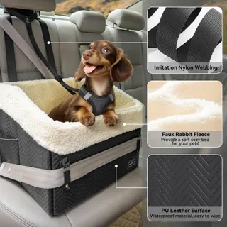 PETSFIT Hondenautostoel tot 12kg Afneembare Hoes — miniatuur 6