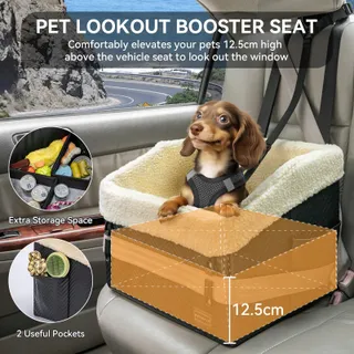 PETSFIT Hondenautostoel tot 12kg Afneembare Hoes — miniatuur 5
