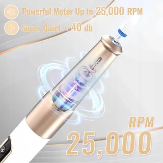 DENABUTY Elektrische Nagelvijl Snoerloos 12-in-1 25000RPM USB — miniatuur 3