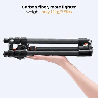 K&F CONCEPT Camerastatief Koolstofvezel 162cm Arca Swiss Compatibel — miniatuur 3