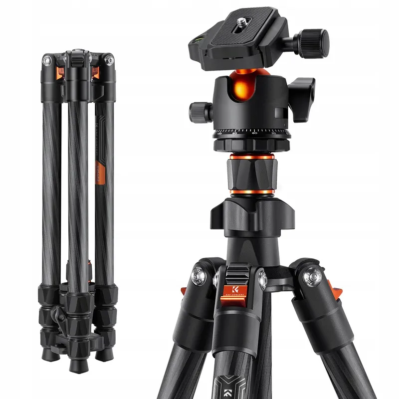 K&F CONCEPT Camerastatief Koolstofvezel 162cm Arca Swiss Compatibel — foto 1
