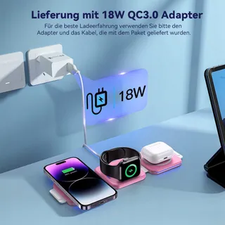 ZUMSEY Draadloos Laadstation iPhone Apple Watch — miniatuur 4
