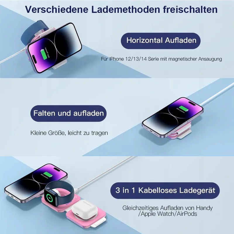 ZUMSEY Draadloos Laadstation iPhone Apple Watch — foto 2