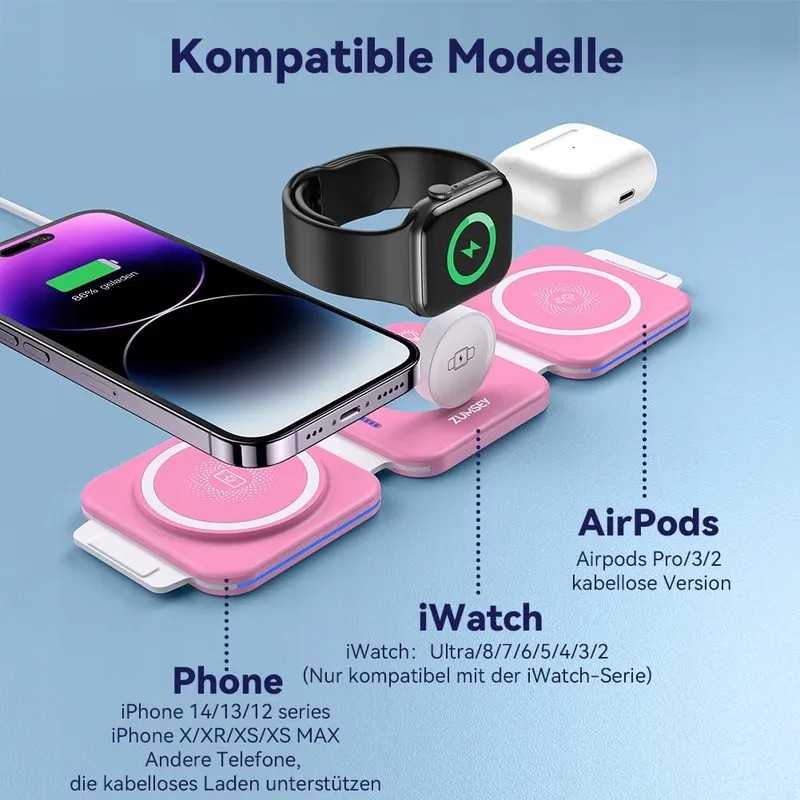 ZUMSEY Draadloos Laadstation iPhone Apple Watch — foto 3