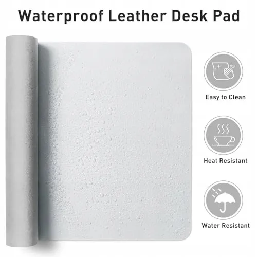 AOTHIA Lederen Bureaumat Antislip Waterdicht 91x43cm — foto 5