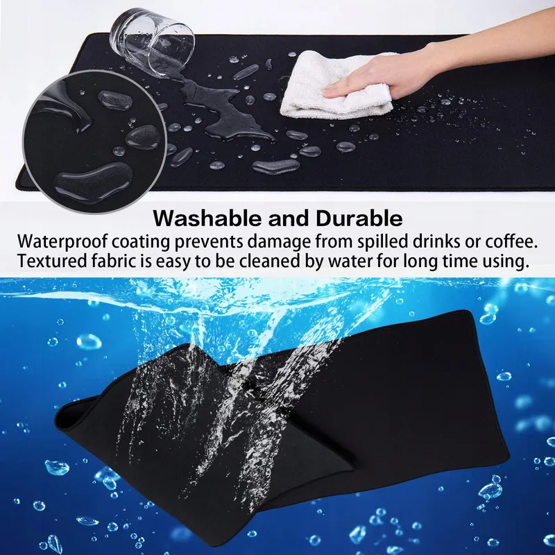 ABETCABE Gaming Muismat XXL Antislip Waterdicht 900x400mm — foto 3
