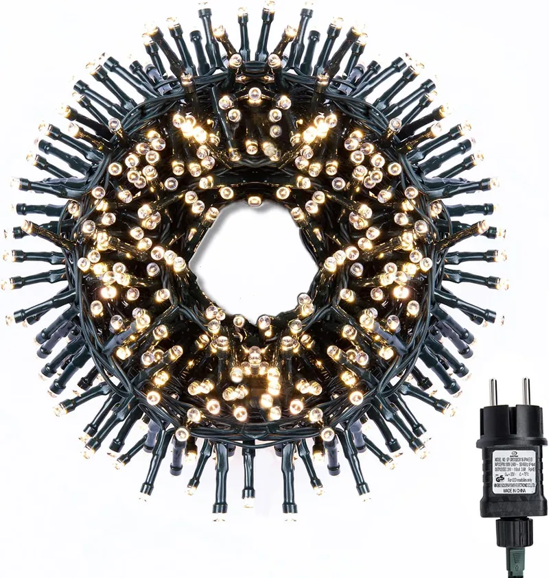 GRESONIC Lichtsnoer Kerst Binnen Buiten 400 LED Warm Wit — foto 13