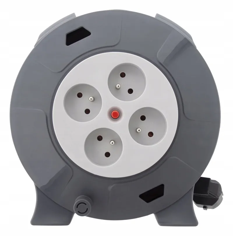 ZENITECH Kabelhaspel 4 Stopcontacten 10m Geaard met Handvat — foto 3