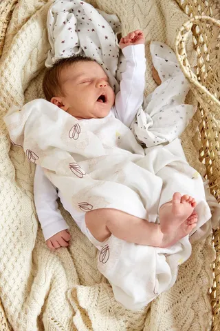 Mousseline Luierdoeken Voor Baby's 3 Stuks — miniatuur 2