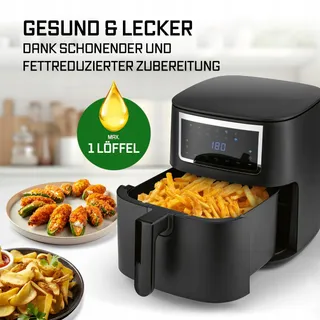 GOURMETMAXX Airfryer 6,5L Touchscreen 9 Functies — miniatuur 7