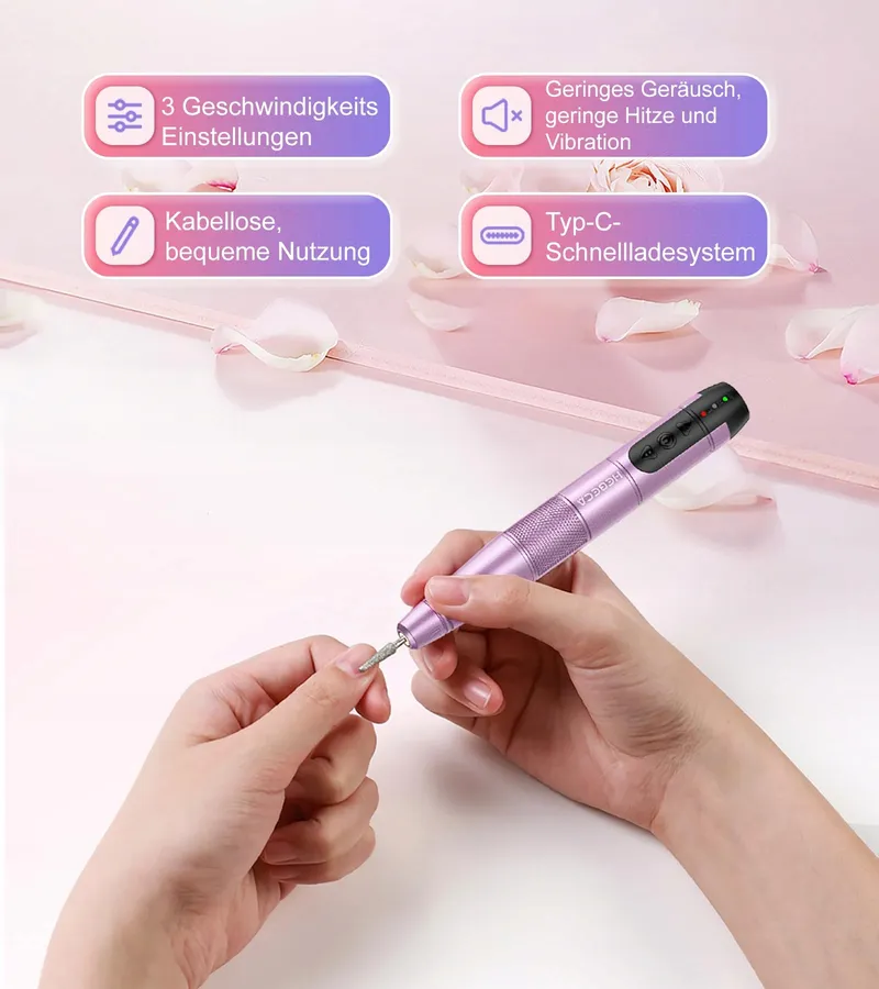 HEBECA Draadloze Nagelfrees 20000 rpm Manicure Set — foto 6