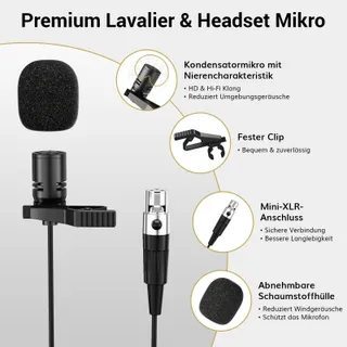 TONOR UHF Draadloze Microfoonset met Headsetmicrofoon — miniatuur 6