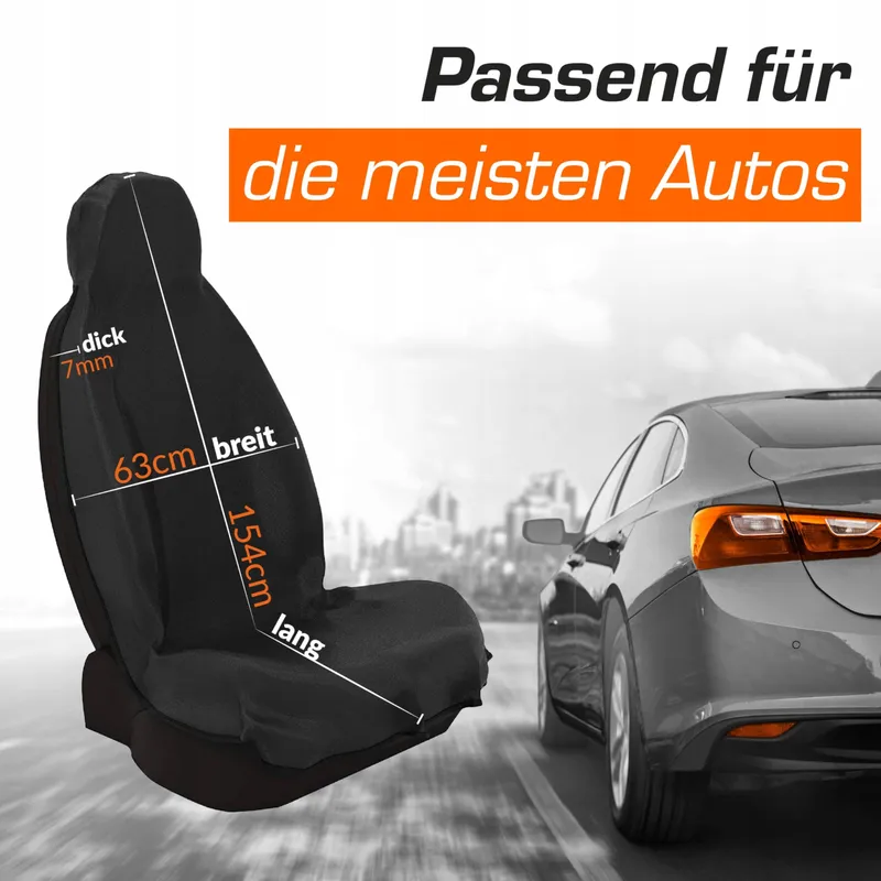 UPGRADE4CARS Waterdichte Voorstoelhoes Auto Universeel — foto 5