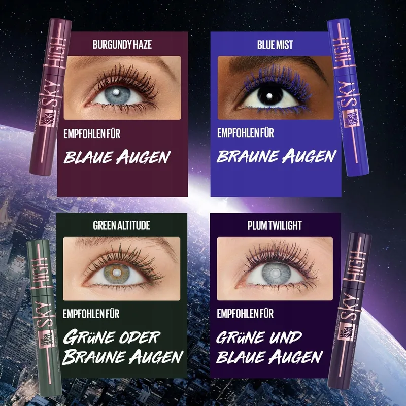MAYBELLINE New York Sky High Mascara Burgundy Lange Wimpers 7,2ml — foto 7