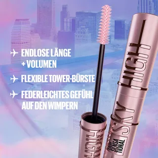 MAYBELLINE New York Sky High Mascara Burgundy Lange Wimpers 7,2ml — miniatuur 3