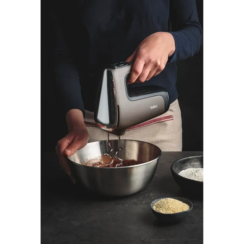 TEFAL Power Mix Silence Handmixer 600W Stille Motor Turbo — foto 3