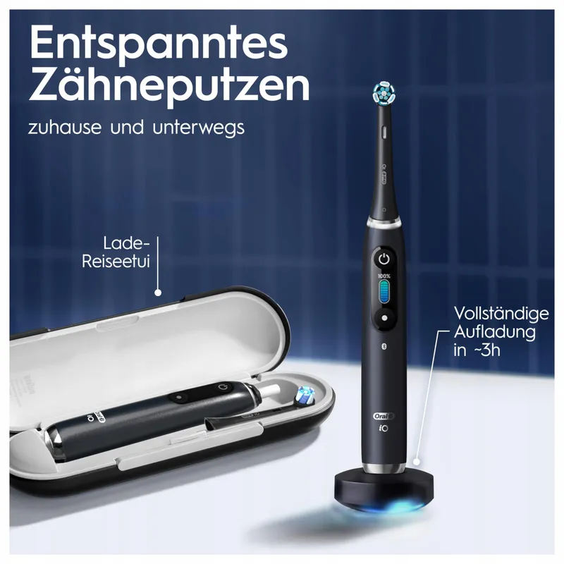 ORAL-B iO Series 9 Plus Tandenborstel 3 Opzetborstels Onyx — foto 7
