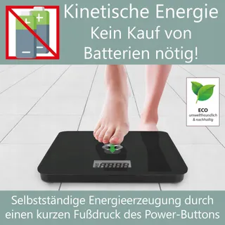 PROFICARE Personenweegschaal Zonder Batterij 5-180kg LCD Zwart — miniatuur 2