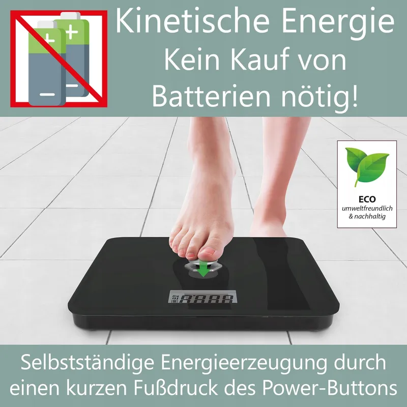 PROFICARE Personenweegschaal Zonder Batterij 5-180kg LCD Zwart — foto 2