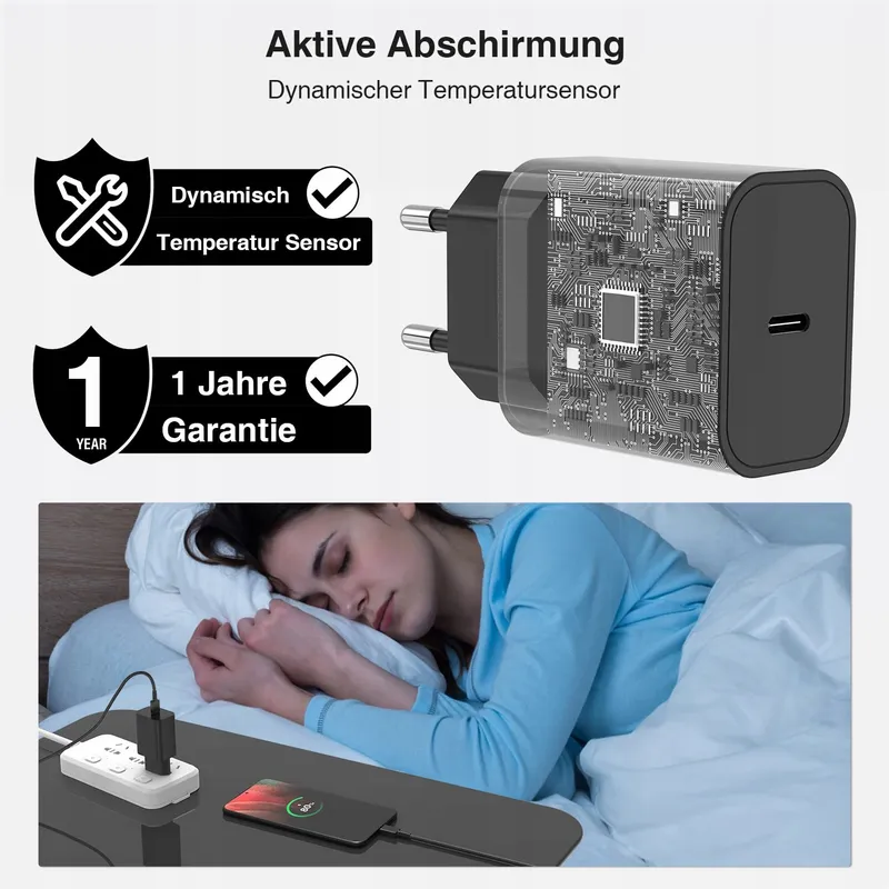 USB-C Snellader 45W Samsung Galaxy Zwart — foto 5