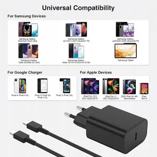 USB-C Snellader 45W Samsung Galaxy Zwart — miniatuur 7