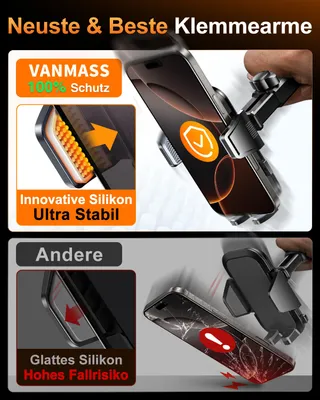 VANMASS Autohouder Telefoon iPhone Android Universeel — miniatuur 4