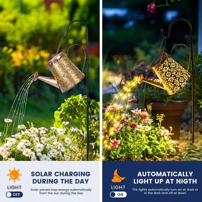 GIGALUMI Solar Gieter met Verlichting Tuin Waterdicht — foto 3