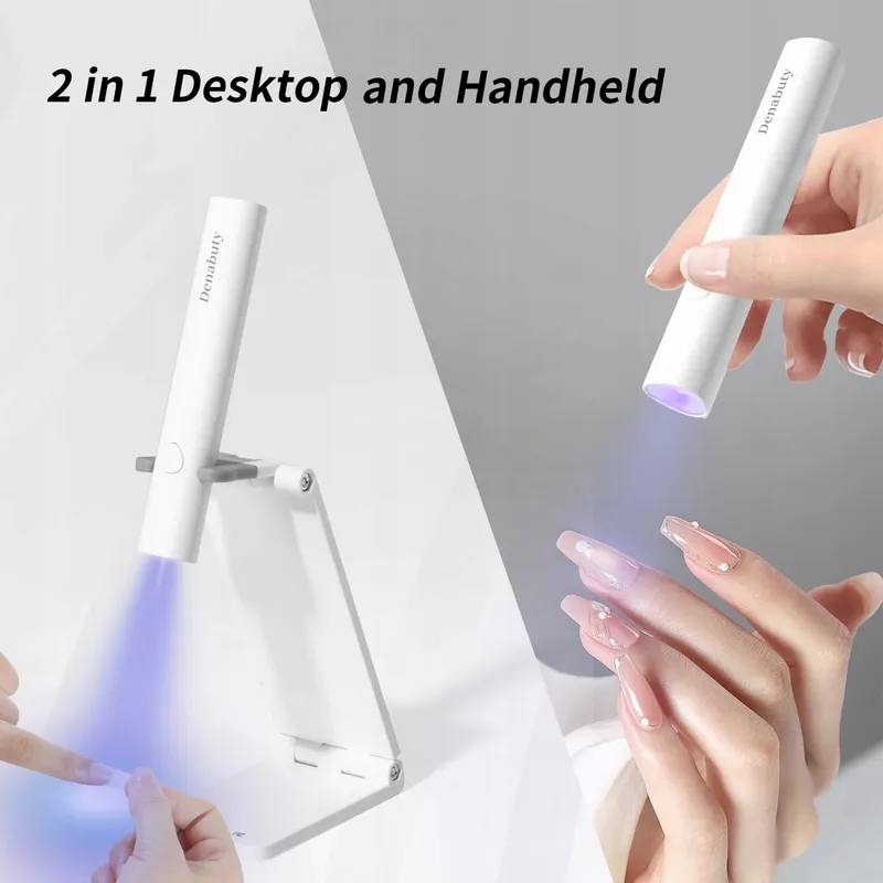 DENABUTY Mini UV LED Nagellamp Draagbaar Wit — foto 3