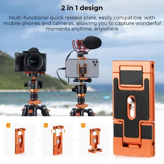 K&F CONCEPT Carbon Statief 172cm Met Monopod Voor Camera's — miniatuur 6
