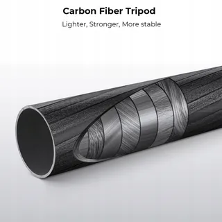 K&F CONCEPT Carbon Statief 172cm Met Monopod Voor Camera's — miniatuur 3
