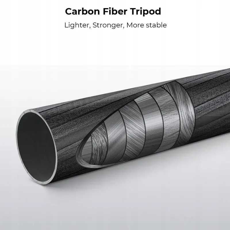 K&F CONCEPT Carbon Statief 172cm Met Monopod Voor Camera's — foto 3