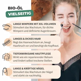 BIONOBLE Bio Ricinusolie 500ml Natuurlijk Haar Wenkbrauwen Wimpers — miniatuur 3