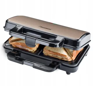 BESTRON XL Sandwichmaker 900W Automatische Temperatuurregeling