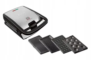 TEFAL Snack Collection 4-in-1 Combi Apparaat 700W Zwart RVS — miniatuur 1
