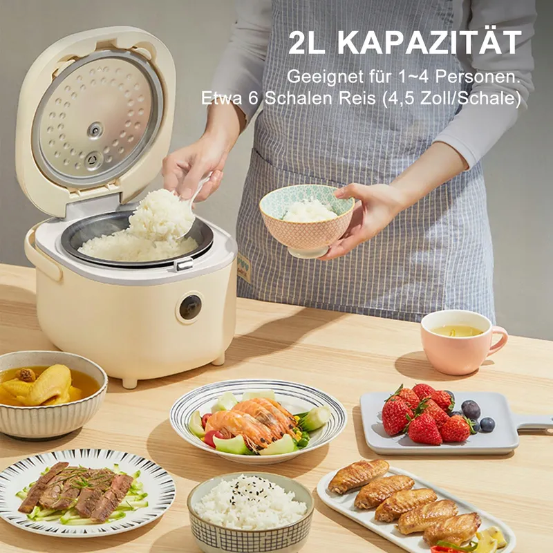 BEAR Rijstkoker 350W 6 Functies met Stoompan 2-4 Personen — foto 5