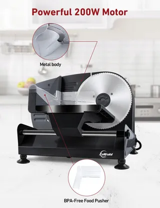 Elektrische Allessnijder 200W Vlees Brood RVS — miniatuur 5