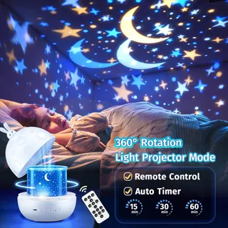 ONE FIRE Sterrenhemel Projector Nachtlampje LED Voor Kinderen — miniatuur 2