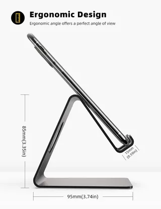 LAMICALL Telefoonstandaard Universeel iPhone Zwart — miniatuur 6