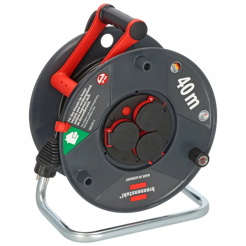 BRENNENSTUHL Garant V2 Kabelhaspel 40m Buiten 3 Stopcontacten IP44 — foto 2
