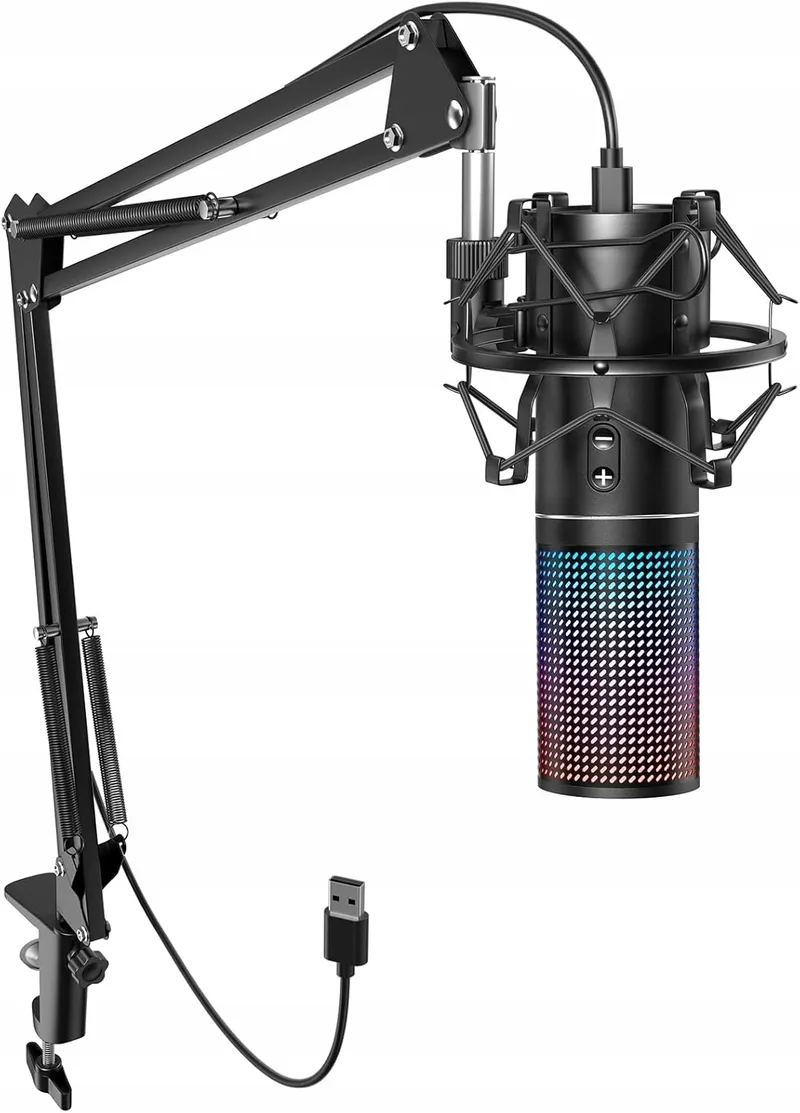 TONOR RGB USB Microfoon Gaming PC Podcast Microfoonarm Streaming — foto 8