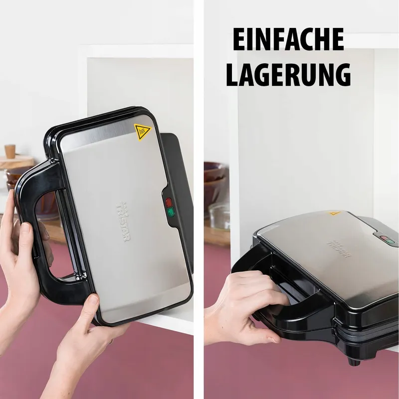 TRISTAR SA3060 Tosti-ijzer Diepe Platen 2 Porties Zwart — foto 7