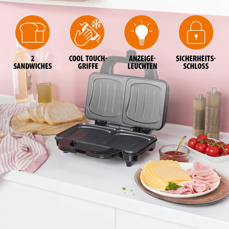 TRISTAR SA3060 Tosti-ijzer Diepe Platen 2 Porties Zwart — foto 4