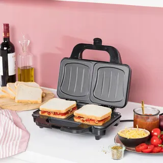 TRISTAR SA3060 Tosti-ijzer Diepe Platen 2 Porties Zwart — miniatuur 2