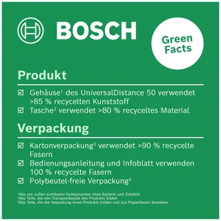 BOSCH UniversalDistance 50 Laser Afstandsmeter tot 50m Meetfuncties — miniatuur 4