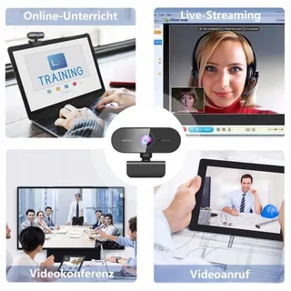 DDKJ Webcam 1080P Full HD Microfoon Computers Laptops — miniatuur 2