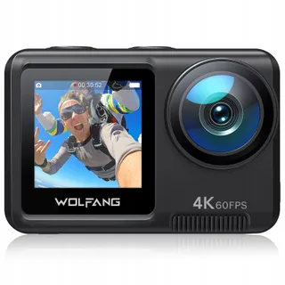 WOLFANG GA420 Actiecamera 4K 60FPS Waterdicht WiFi EIS Dual Screen — miniatuur 1