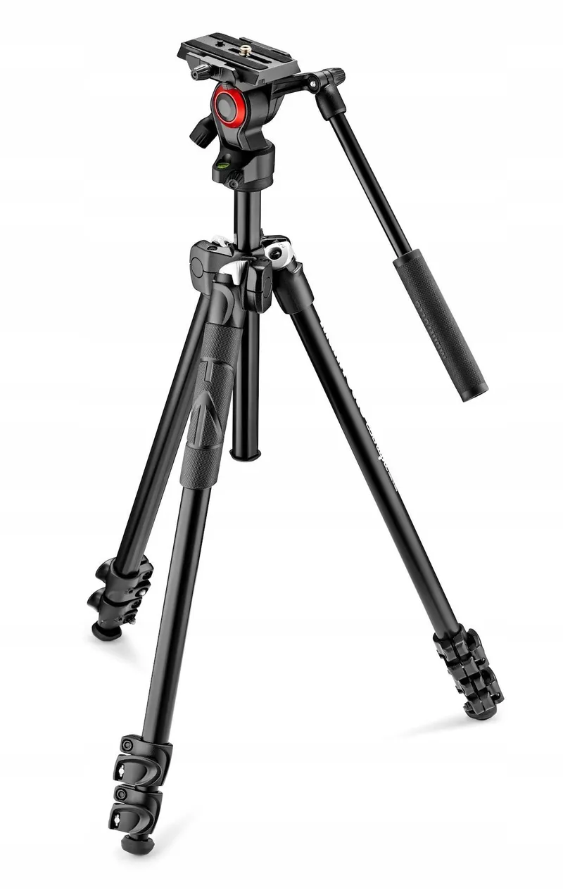 MANFROTTO 290 Licht Statief met Videokop Zwart — foto 1